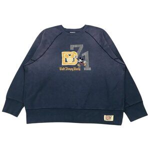 VINTAGE DISNEY SWEATSHIRT 3XL BLUE MICKEY MOUSE SWEATSHIRT PULLOVER DISNEYLAND